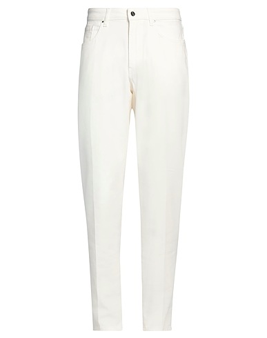 DON THE FULLER Pantalone Avorio 99% Cotone, 1% Elastan
