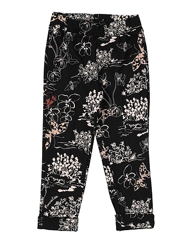 MONNALISA Pantalone Nero 95% Poliestere, 5% Elastan