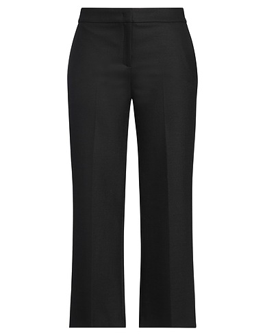 VIA MASINI 80 Casual trouser Black 53% Polyester, 43% Virgin Wool, 4% Elastane
