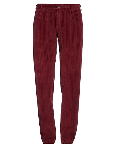 INCOTEX Casual trouser Burgundy 98% Cotton, 2% Elastane