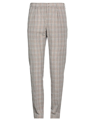 INCOTEX Pantalone Grigio chiaro 53% Cotone, 47% Lino