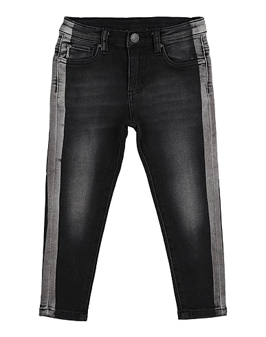 MONNALISA Denim trousers Black 89% Cotton, 9% Polyester, 2% Elastane