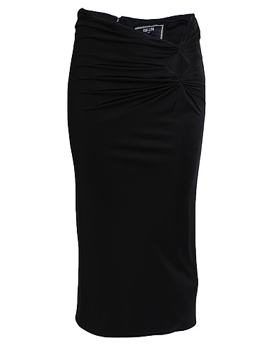 VERSACE Midi skirt Black 100% Viscose