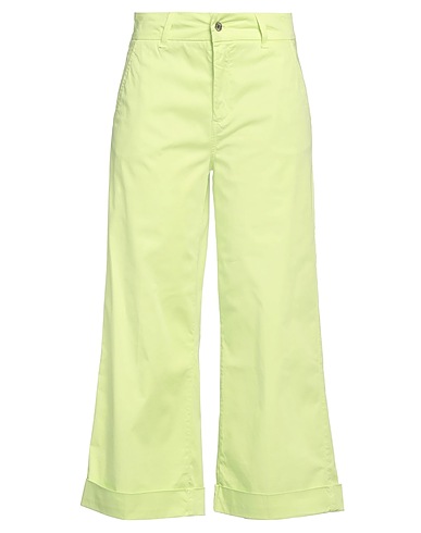 LIU •JO Casual trouser Light green 97% Cotton, 3% Elastane