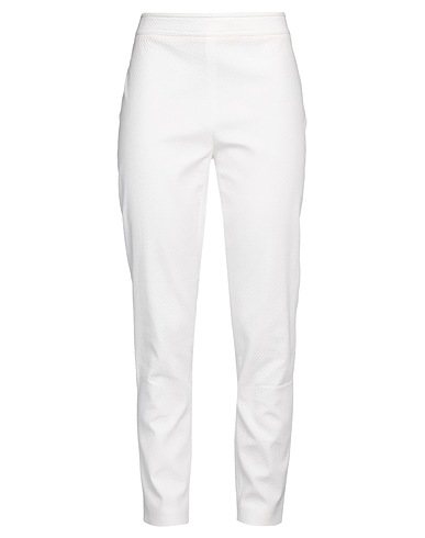 BOUTIQUE MOSCHINO Casual trouser White 98% Cotton, 2% Elastane