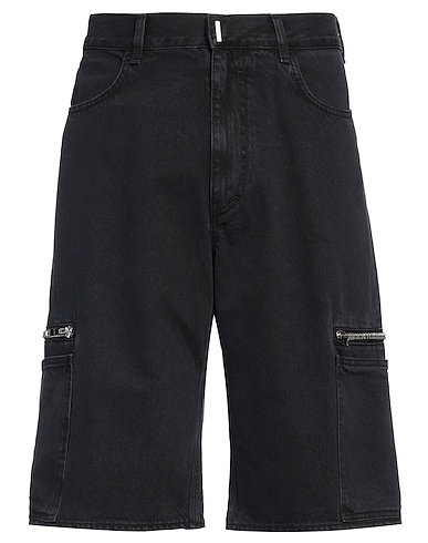 GIVENCHY Denim shorts Black 100% Cotton