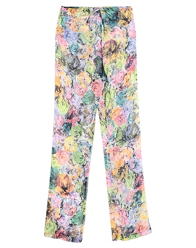 DRIES VAN NOTEN Casual trouser Light green 100% Silk