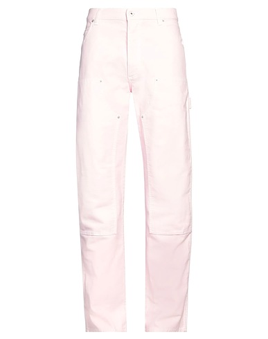 HERON PRESTON Denim trousers Pink 100% Cotton