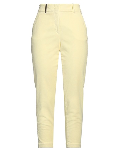 PESERICO Pantalone Giallo pastello 98% Cotone, 2% Elastan