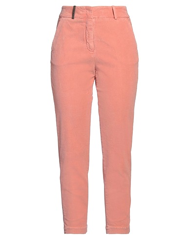 PESERICO Casual pants Salmon pink 98% Cotton, 2% Elastane