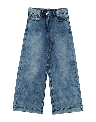 MONNALISA Denim pants Blue 89% Cotton, 10% Polyester, 1% Elastane