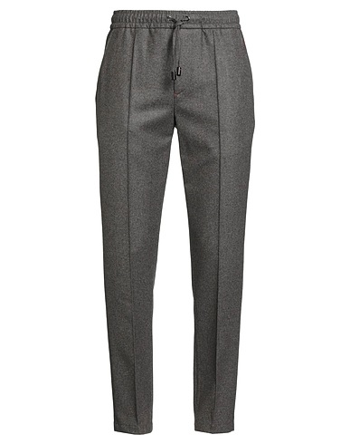 ISAIA Casual pants Chocolate brown 100% Wool
