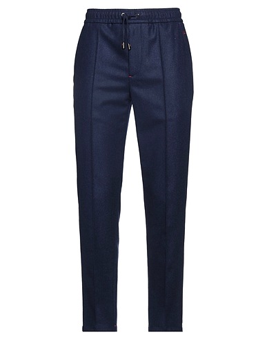 ISAIA Casual trouser Navy blue 100% Wool