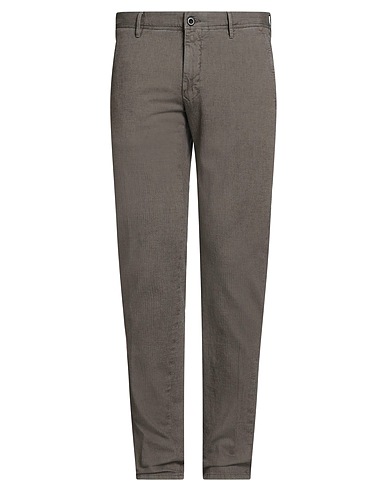 INCOTEX Casual pants SLACKS BY SLOWEAR Dark brown 99% Cotton, 1% Elastane