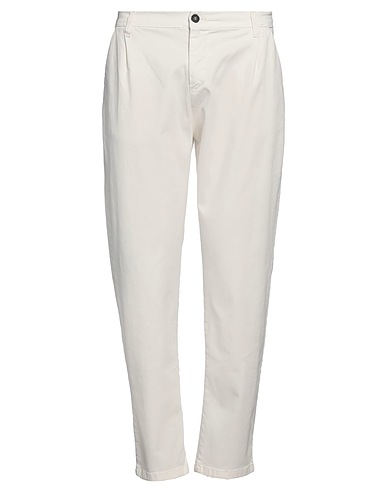 STILOSOPHY Casual pants White 97% Cotton, 3% Elastane