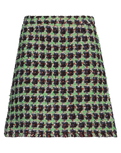 ETRO Mini skirt Lime green 37% Wool, 33% Textile fibers, 24% Mohair wool, 4% Cotton, 2% Alpaca wool