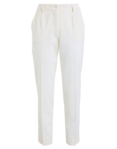 DOLCE&GABBANA Hosen Cremeweiß 92% Schurwolle, 6% Polyamid, 2% Elastan