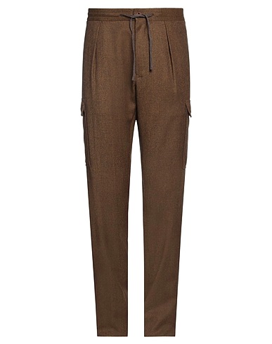 INCOTEX Casual trouser Khaki 100% Virgin Wool