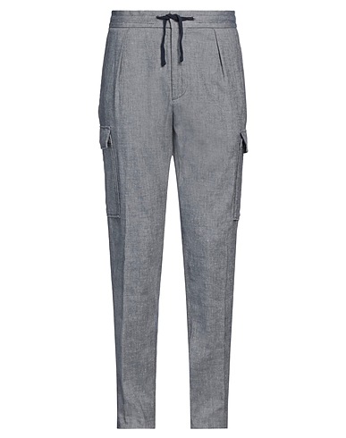 INCOTEX Casual pants Blue 98% Linen, 2% Elastane