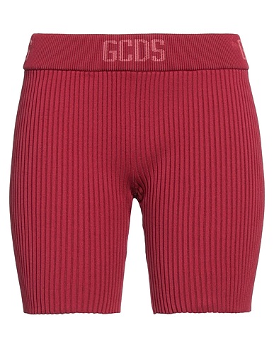 GCDS Shorts & Bermuda Burgundy 50% Polyamide, 50% Elastane