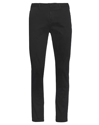 PT Torino Casual pants Black 98% Cotton, 2% Elastane