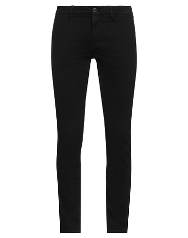 GUESS Pantalone Nero 97% Cotone, 3% Elastan