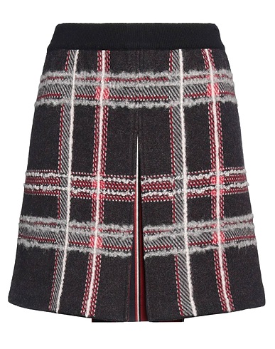 THOM BROWNE Mini skirt Midnight blue 93% Wool, 5% Cotton, 2% Polyamide