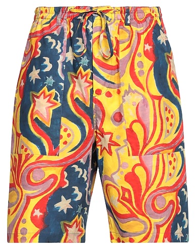 MARNI x NO VACANCY INN Shorts & Bermuda Yellow 100% Cotton