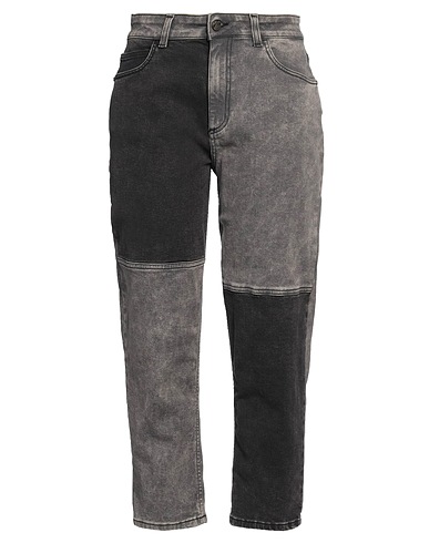 MANILA GRACE Denim trousers Grey 99% Cotton, 1% Elastane