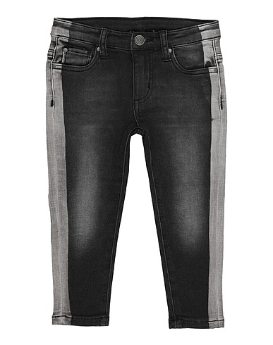 MONNALISA Denim trousers Black 89% Cotton, 9% Polyester, 2% Elastane
