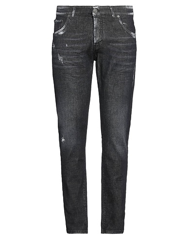 PATRIÒT Denim pants Black 98% Cotton, 2% Elastane