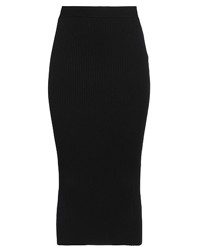 P.A.R.O.S.H. Midi skirt Black 82% Viscose, 18% Polyurethane