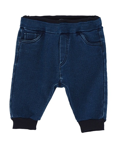 BIKKEMBERGS Casual pants Blue 97% Cotton, 3% Elastane