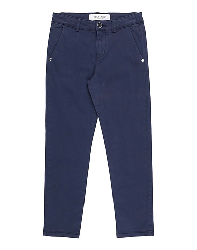 TRUSSARDI JUNIOR Casual trouser Slate blue 98% Cotton, 2% Elastane