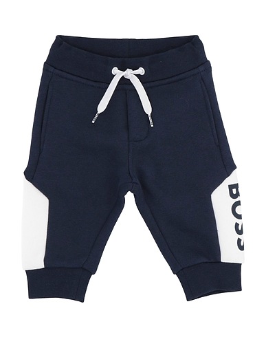 BOSS Casual trouser Navy blue 87% Cotton, 13% Polyester, Elastane