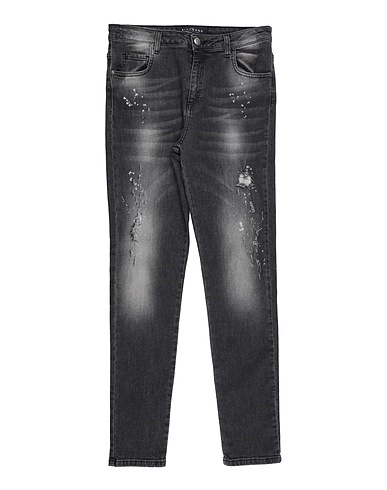 JOHN RICHMOND Denim trousers Charcoal 99% Cotton, 1% Elastane