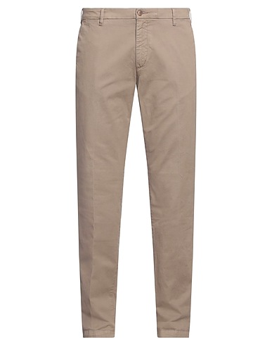 40WEFT Casual trouser Khaki 97% Cotton, 3% Elastane