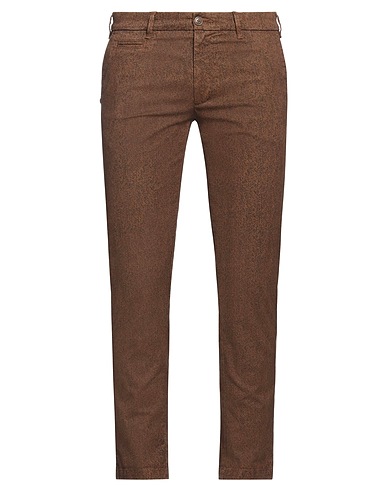 40WEFT Pantalone Marrone 97% Cotone, 3% Elastan
