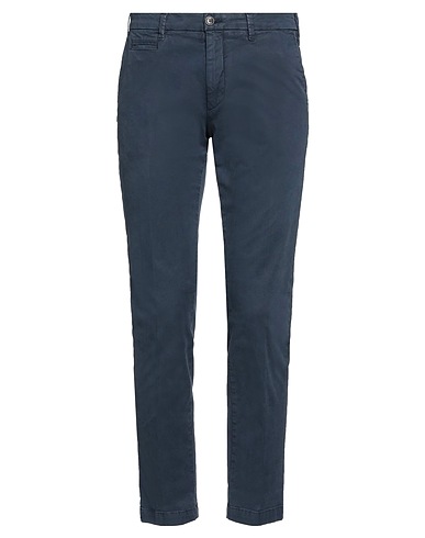 40WEFT Casual trouser Midnight blue 97% Cotton, 3% Elastane