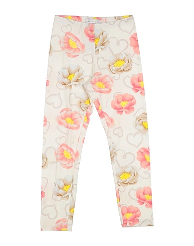 MONNALISA Leggings Cream 93% Cotton, 7% Elastane