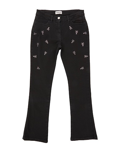 FRACOMINA MINI Pantaloni jeans Nero 98% Cotone, 2% Fibre elastiche
