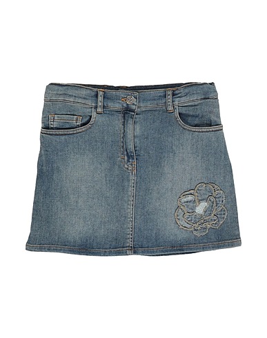 MONNALISA Denim skirt Blue 98% Cotton, 2% Elastane