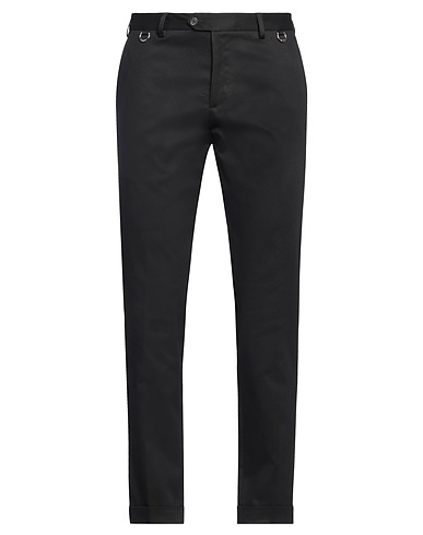 JOHN RICHMOND Casual trouser Black 97% Cotton, 3% Elastane