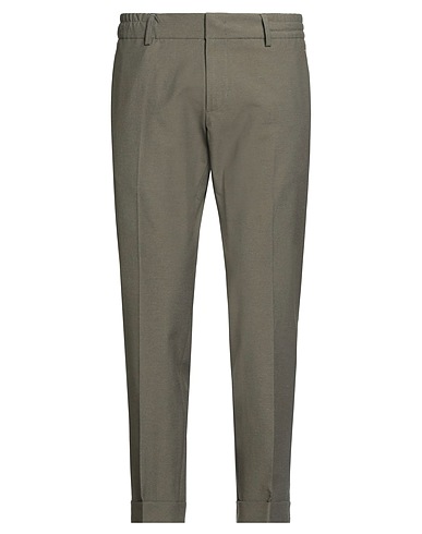 MESSAGERIE Casual pants PATRIZIO PISCAGLIA Military green 66% Cotton, 24% Linen, 10% Polyethylene