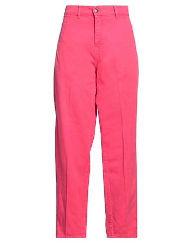 SOLOTRE Denim pants Fuchsia 100% Cotton