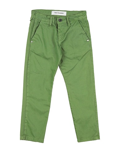 TRUSSARDI JUNIOR Casual pants Military green 98% Cotton, 2% Elastane