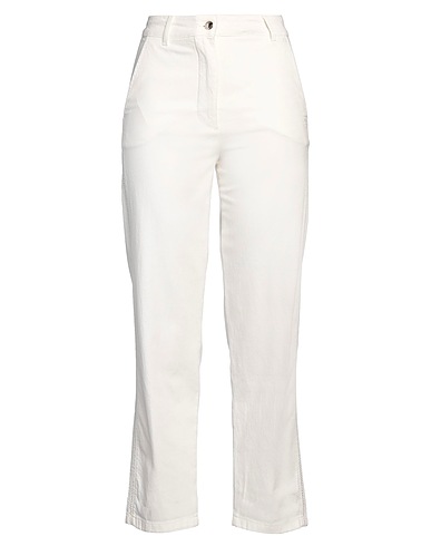 TOMMY HILFIGER Denim pants White 68% Cotton, 32% Lyocell