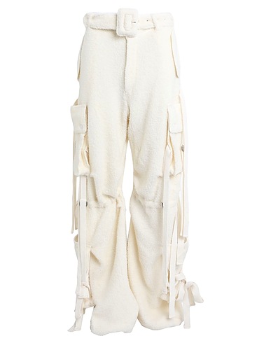 ALANUI Casual trouser Ivory 86% Wool, 14% Acrylic