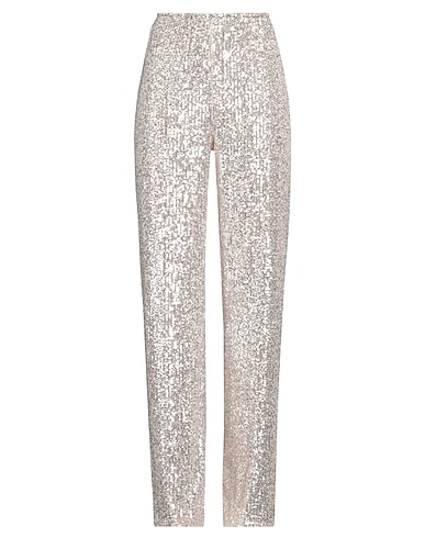 HAVEONE Casual trouser Beige 100% Polyester, Elastic fibres