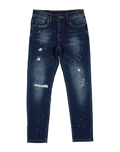 MONNALISA Denim trousers Blue 89% Cotton, 10% Polyester, 1% Elastane